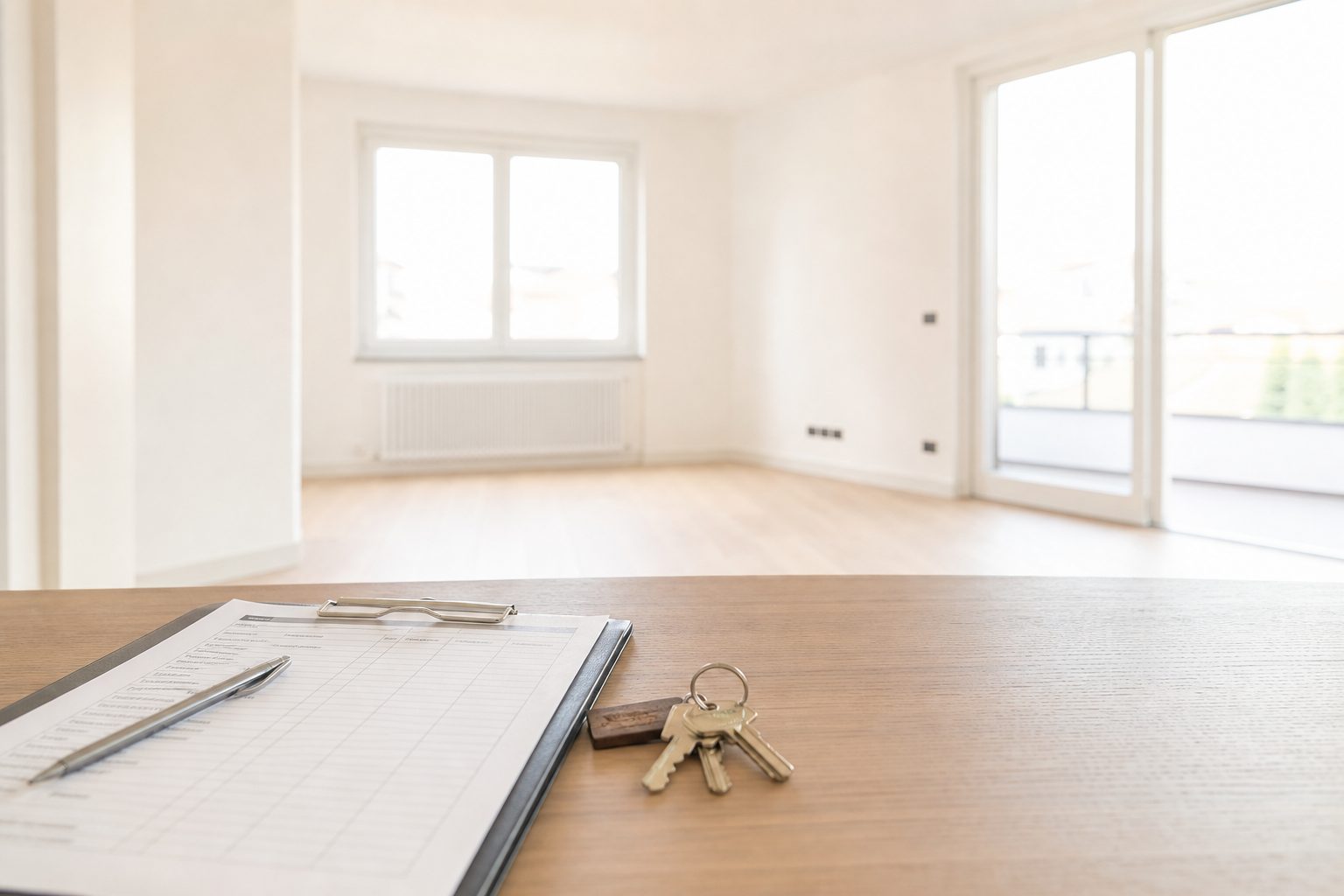Scena di lavoro che illustra ChiaviConsegnate, Verbale di consegna con foto, contatori e firme: quando si esce, nessuno discute
